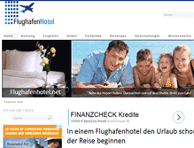 Tablet Screenshot of flughafenhotel.net
